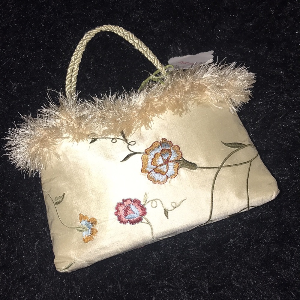 Silk Embroidered Bridal Handmade handbag